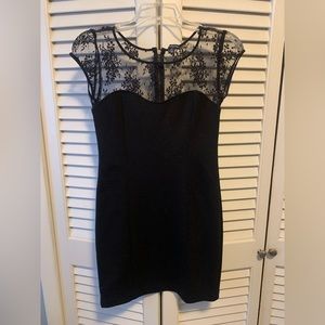 American Eagle Outfitters - Black Mini Dress with Lace top, Size S
